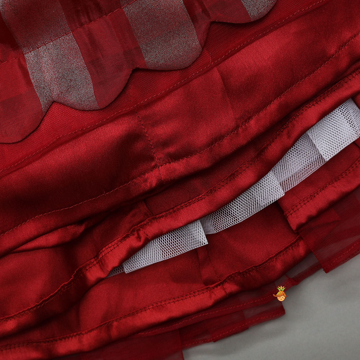 Pre Order: Charming Top With Striped Lehenga And Dupatta