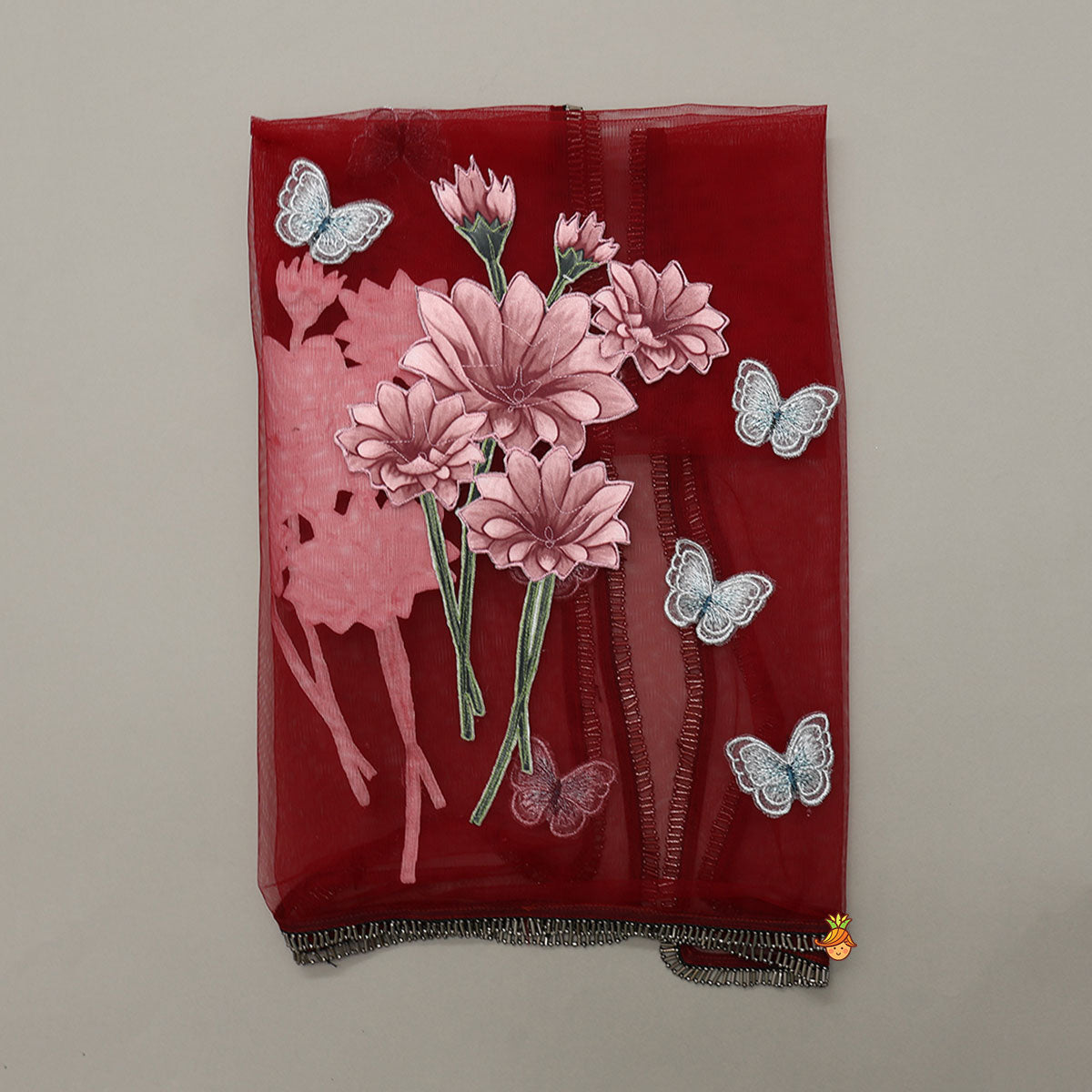 Pre Order: Charming Top With Striped Lehenga And Dupatta