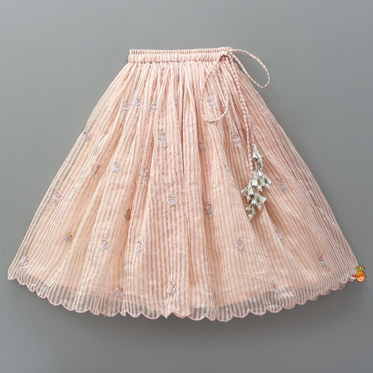 Pre Order: Thread Embroidered Velvet Top And Lehenga