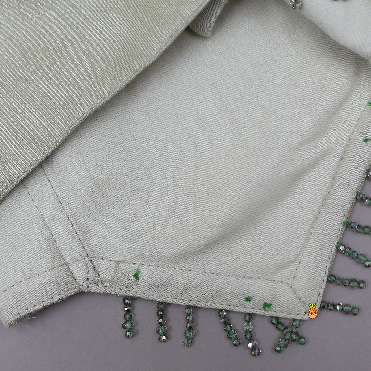 Pre Order: Stylish Hem Top With Checks Work Organza Lehenga