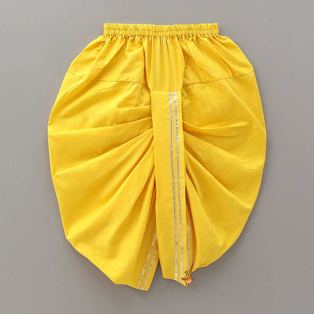 Krishna Applique Work Kurta And Dhoti With Matching Cap And Booties