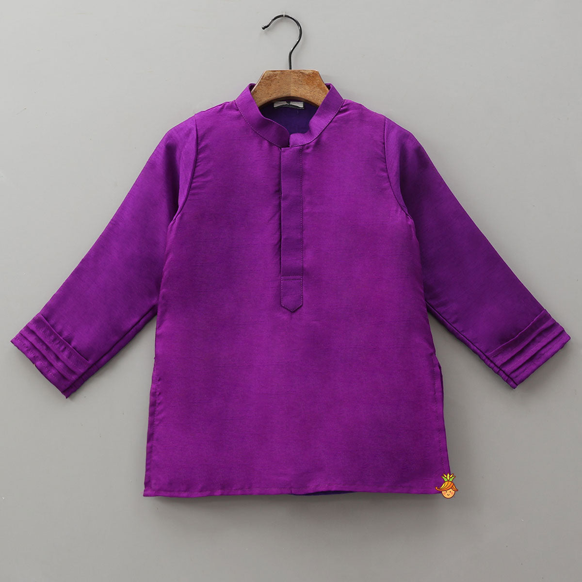 Pre Order: Mandarin Collar Kurta With Embroidered Jacket And Pyjama