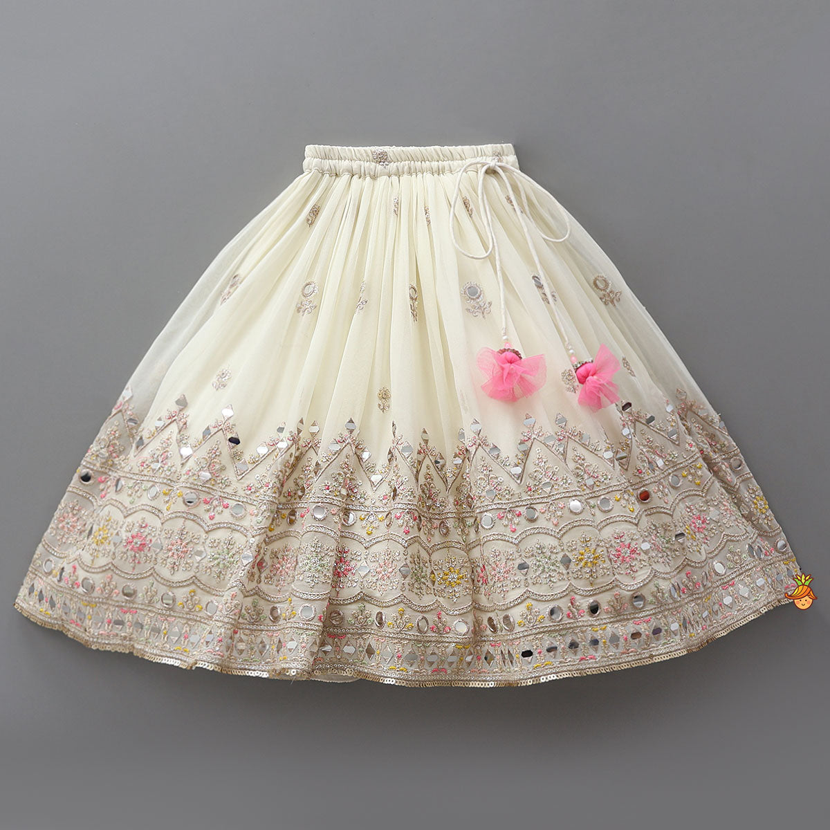 Pre Order: Stunning Embroidered Top And Lehenga