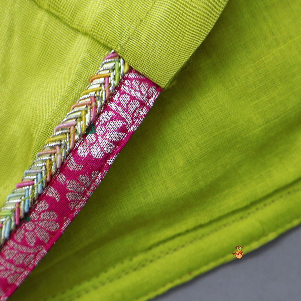 Pre Order: Embroidered Top And Brocade Palazzo