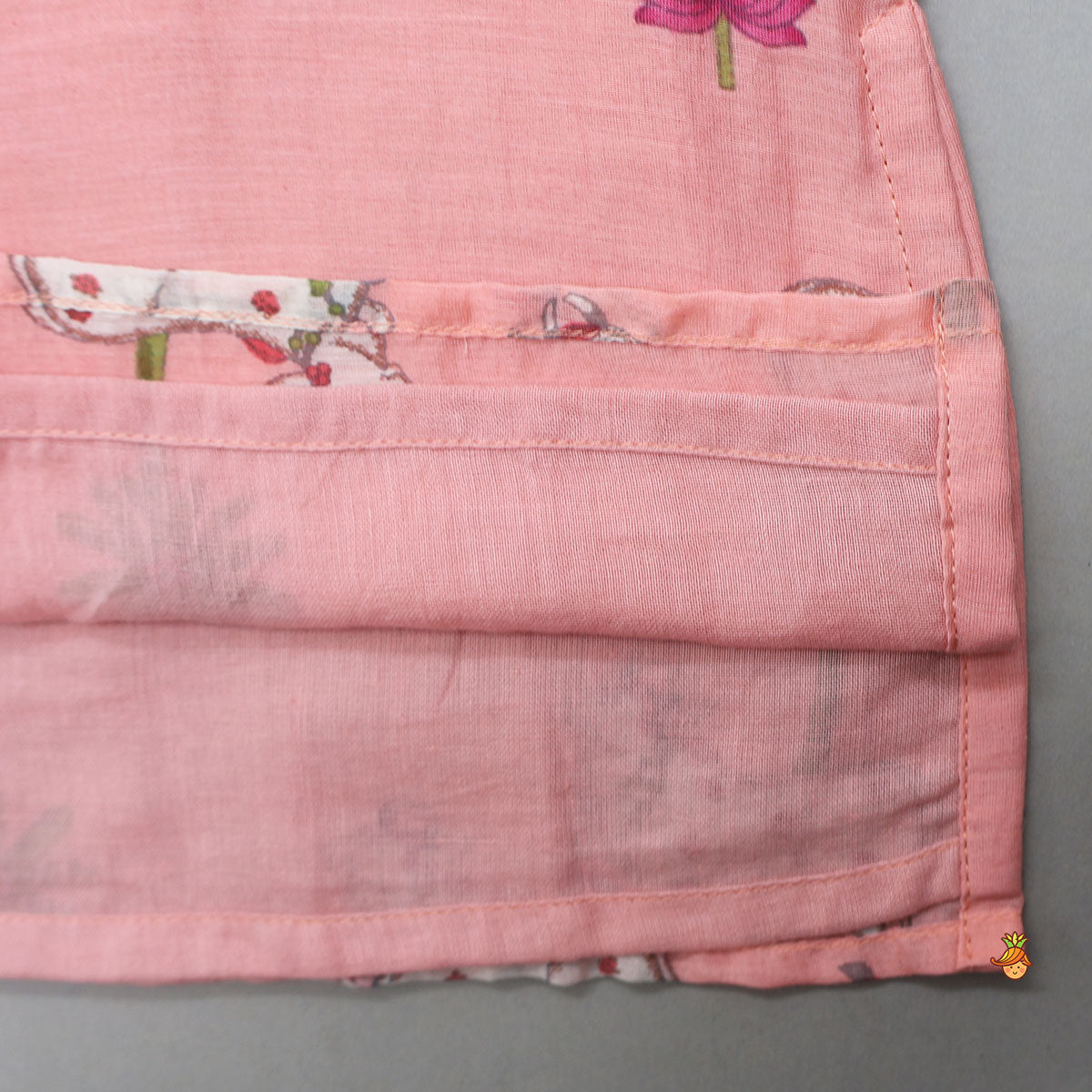 Pre Order: Front-Open Printed Kurta With Pyjama