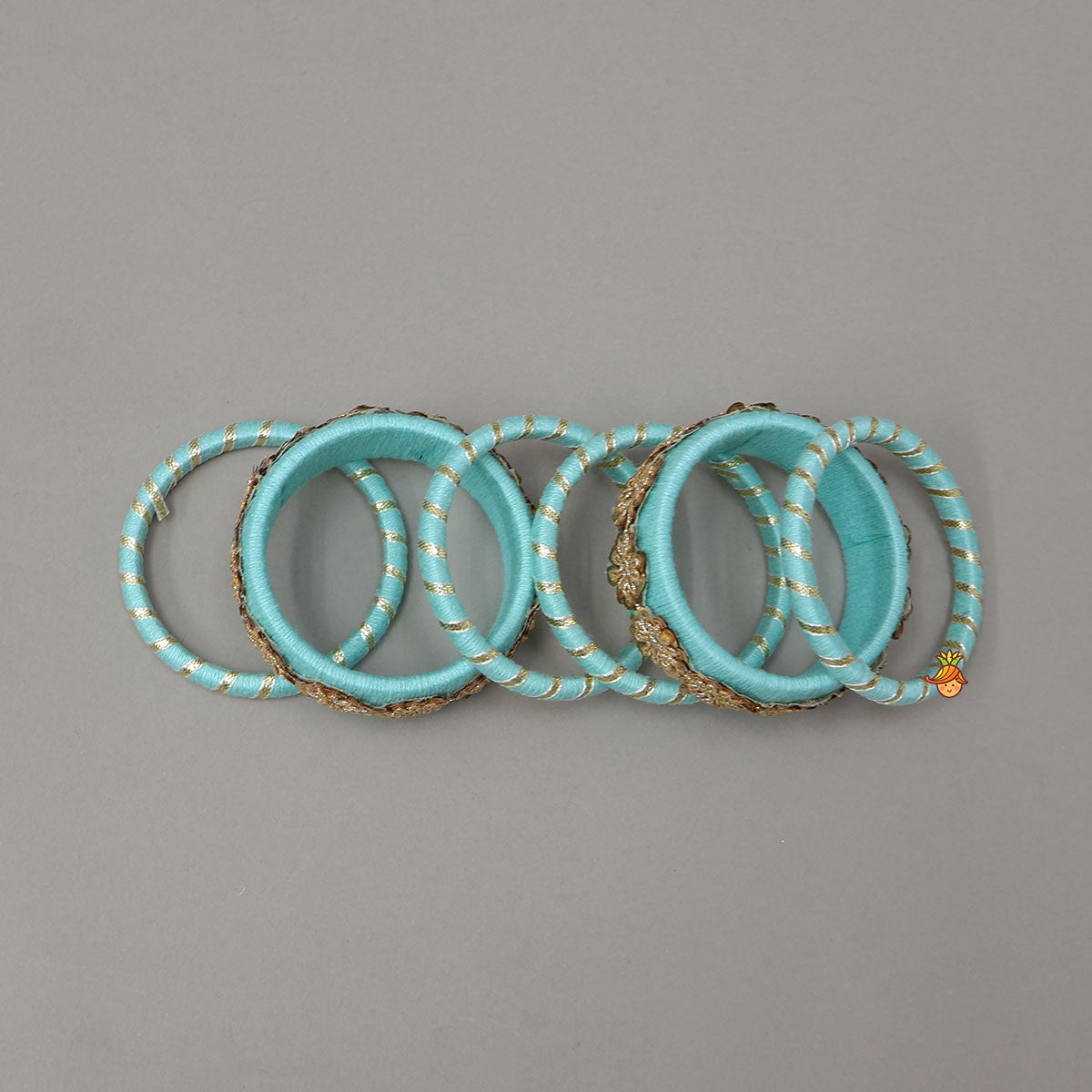 Adorable Thread Bangles With Sequin Detailing