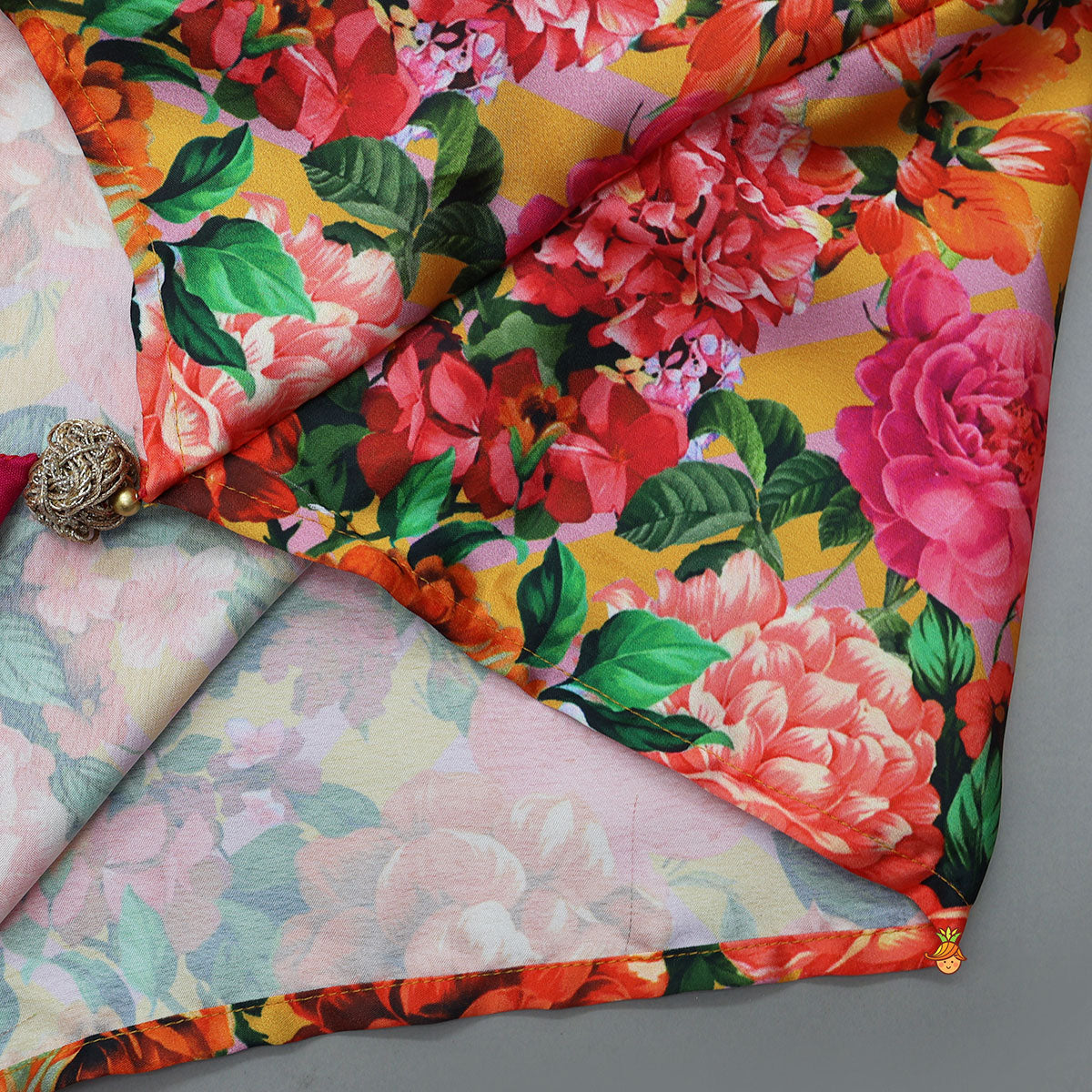 Chevron Printed Tassel-Detailed Kurti And Pant