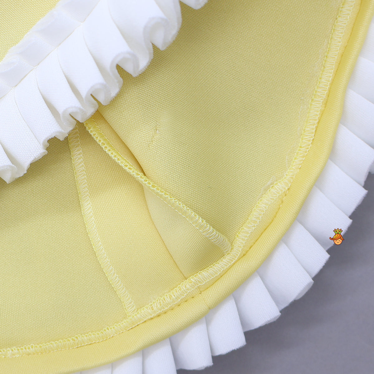 Pre Order: Jungle-Themed Embroidered Dress With Hair Clip