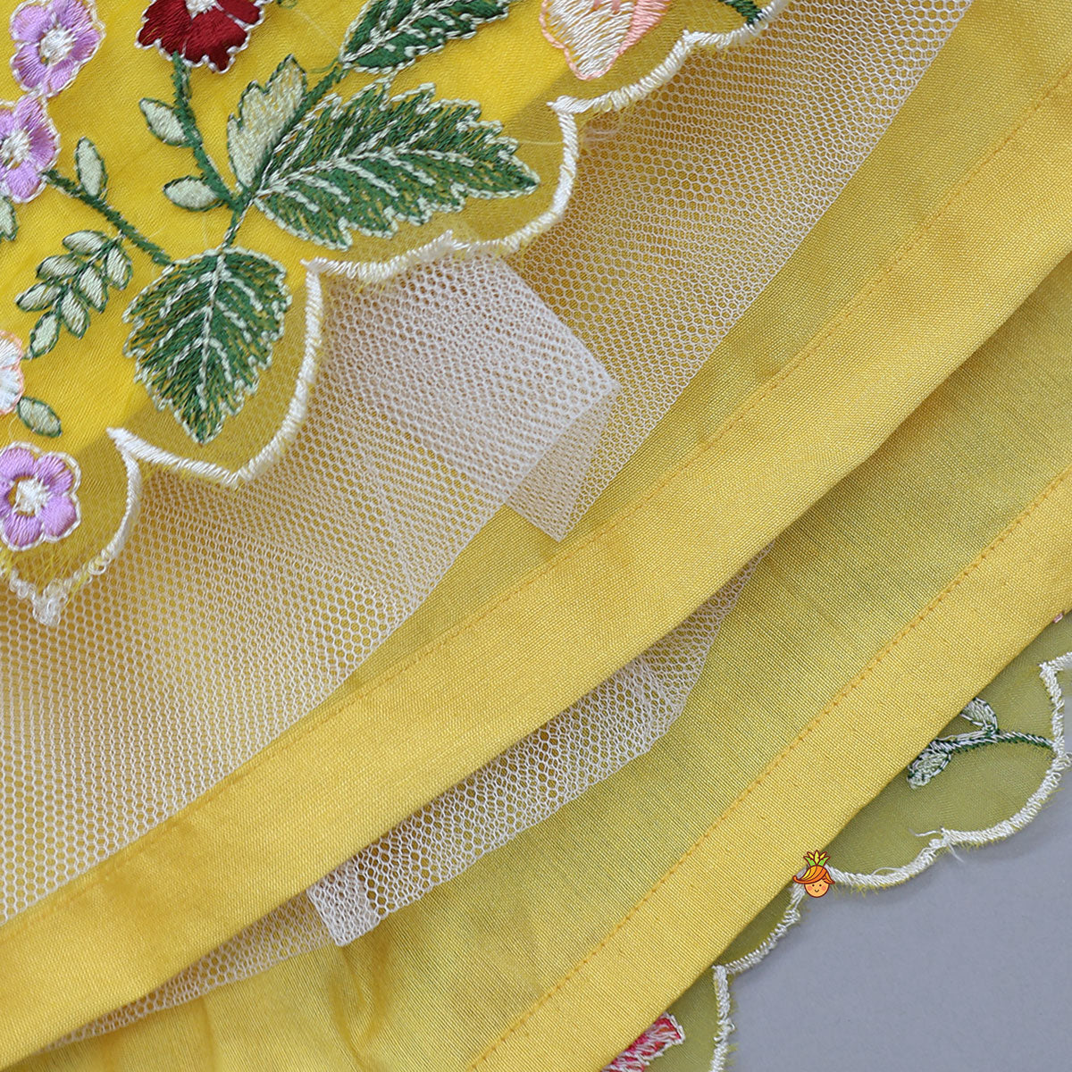 Pre Order: Collar Neck Front-Open Top And Heavy Embroidered Lehenga