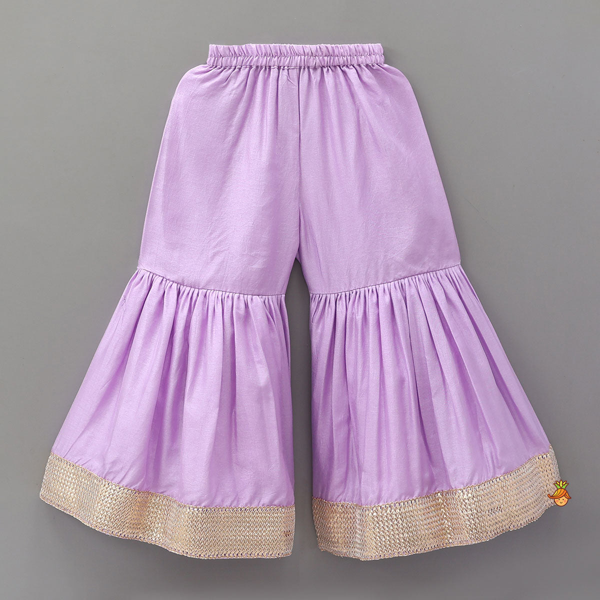 Pre Order: Booti Floral Embroidered Kurti With Sharara And Dupatta