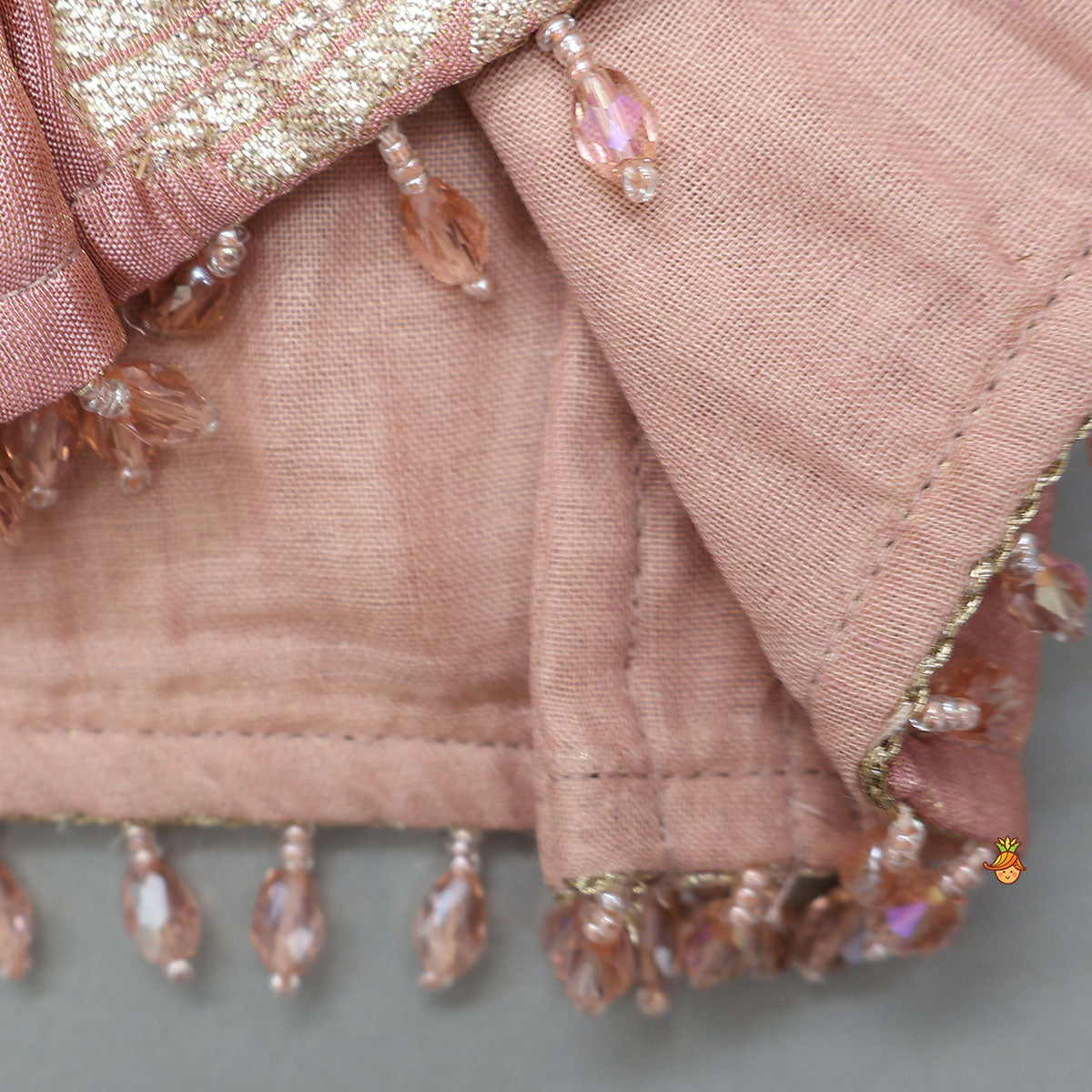 Pre Order: Blazer-Style Top And Scalloped Hem Lehenga