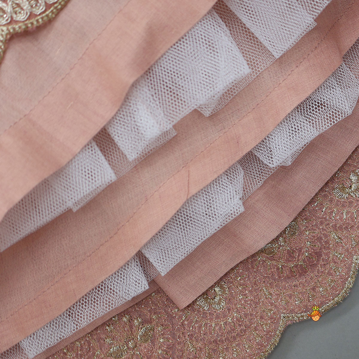 Pre Order: Blazer-Style Top And Scalloped Hem Lehenga