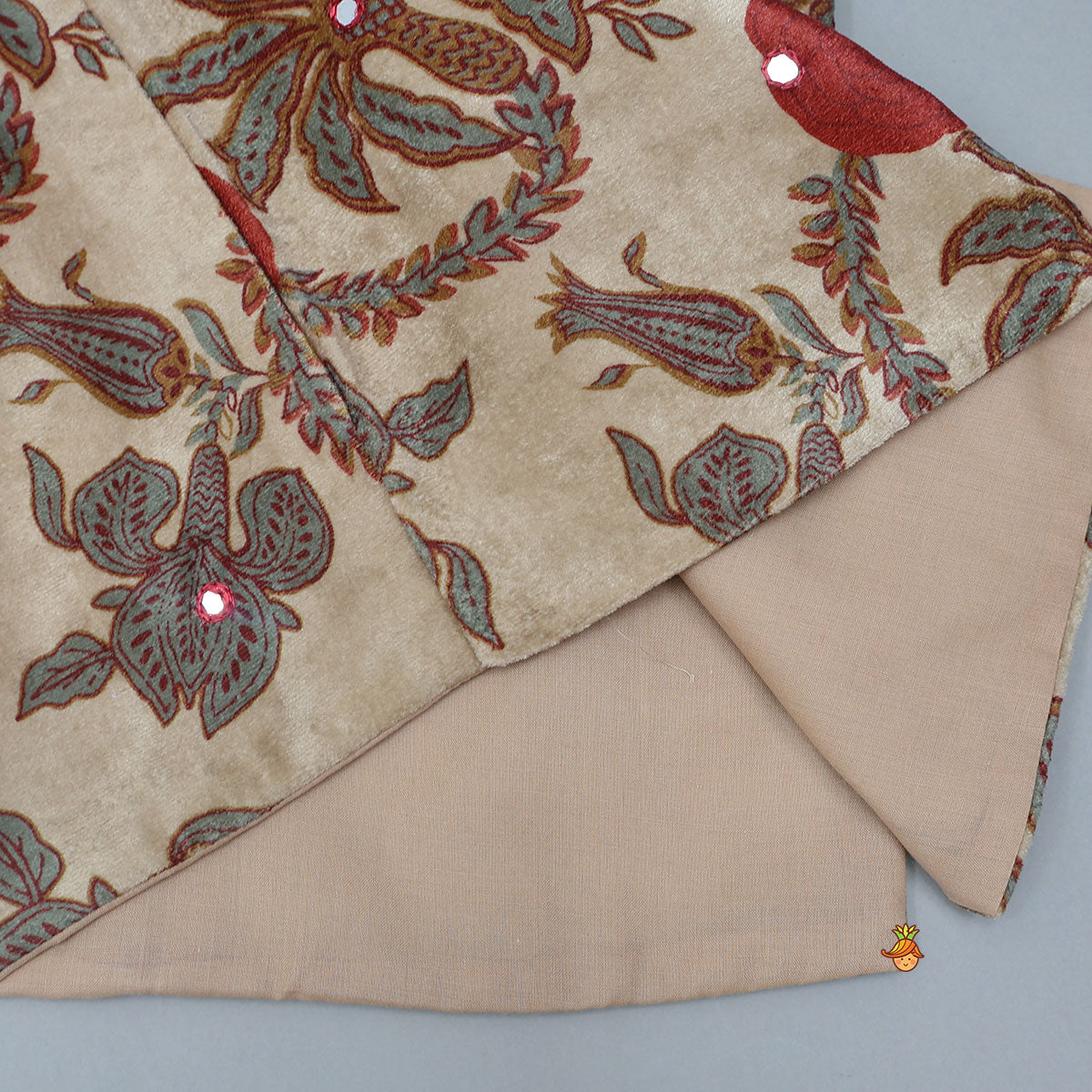 Pre Order: Ethnic Kurta With Velvet Jacket And Pyjama