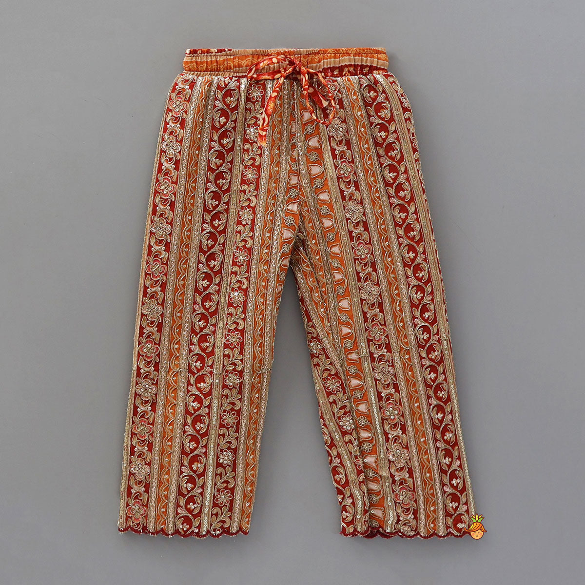 Pre Order: Embroidered Yoke Kurti And Pant