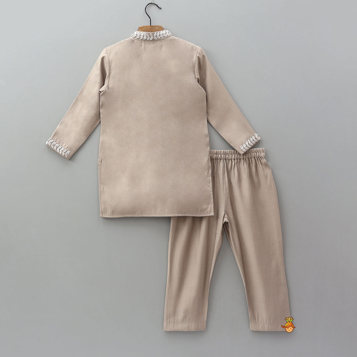 Pre Order: Hand Embroidered Elegant Kurta With Pants