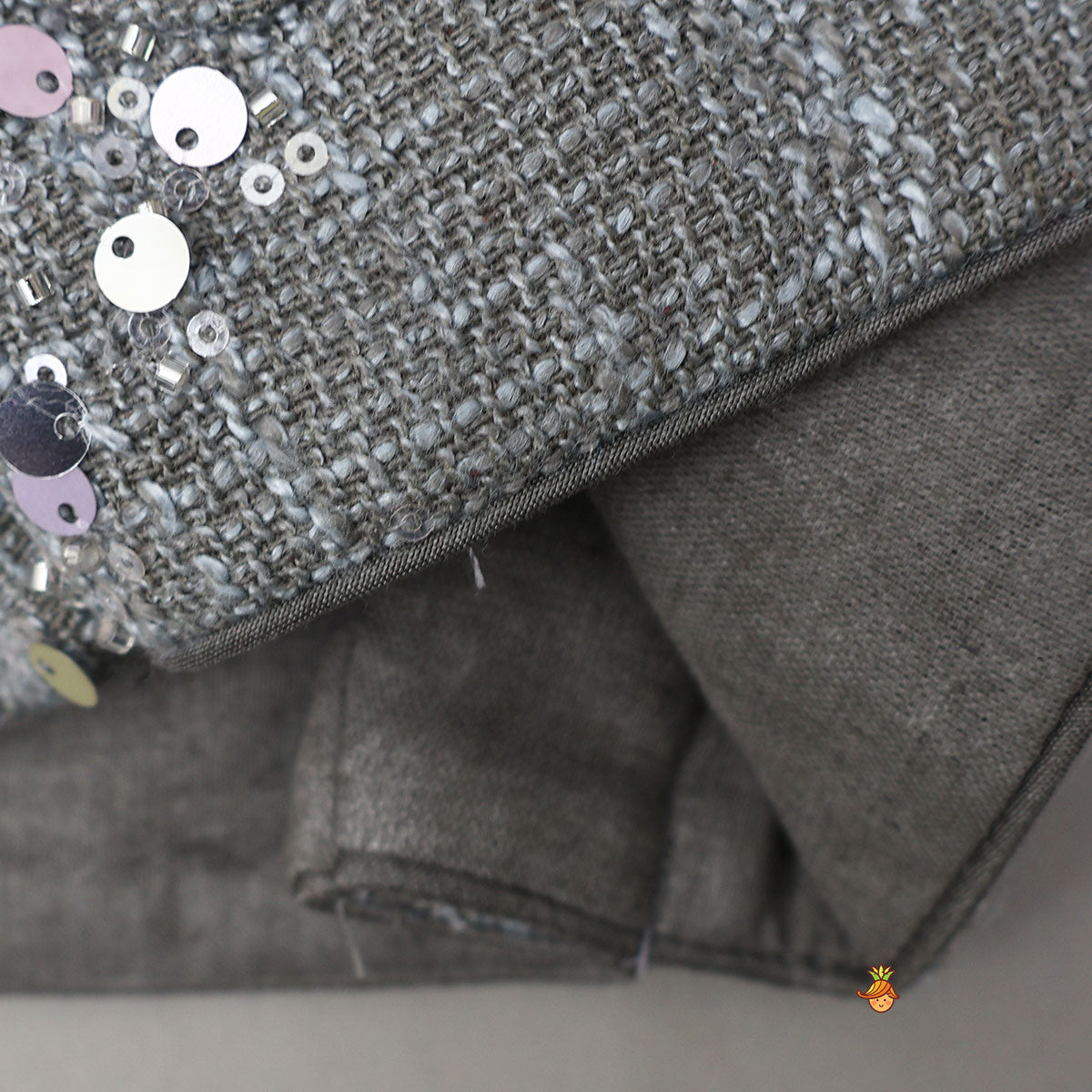 Pre Order: Beautiful Top With Open Jacket And Layered Net Lehenga