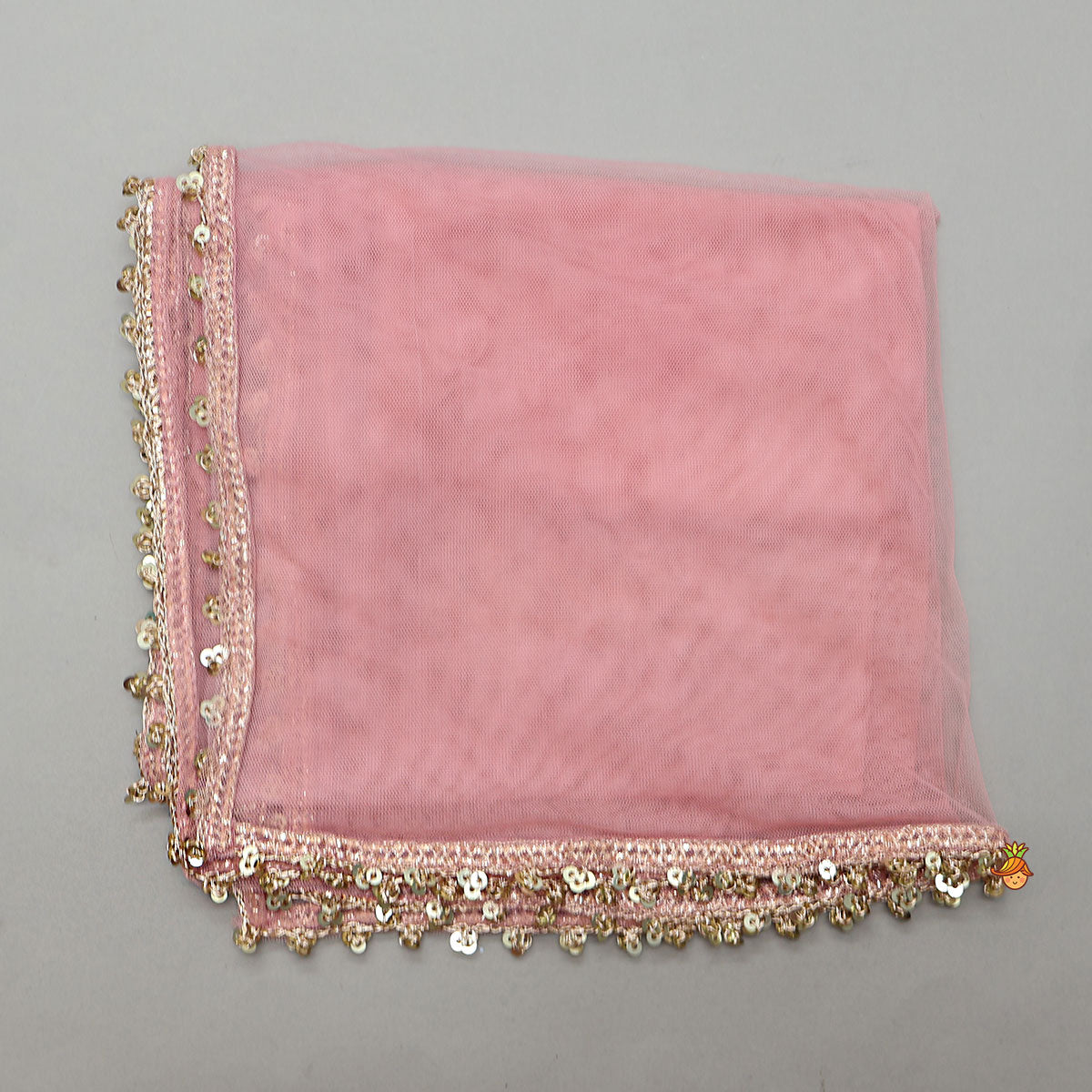 Pre Order: Shimmery Striped Kurti And Sharara With Matching Net Dupatta