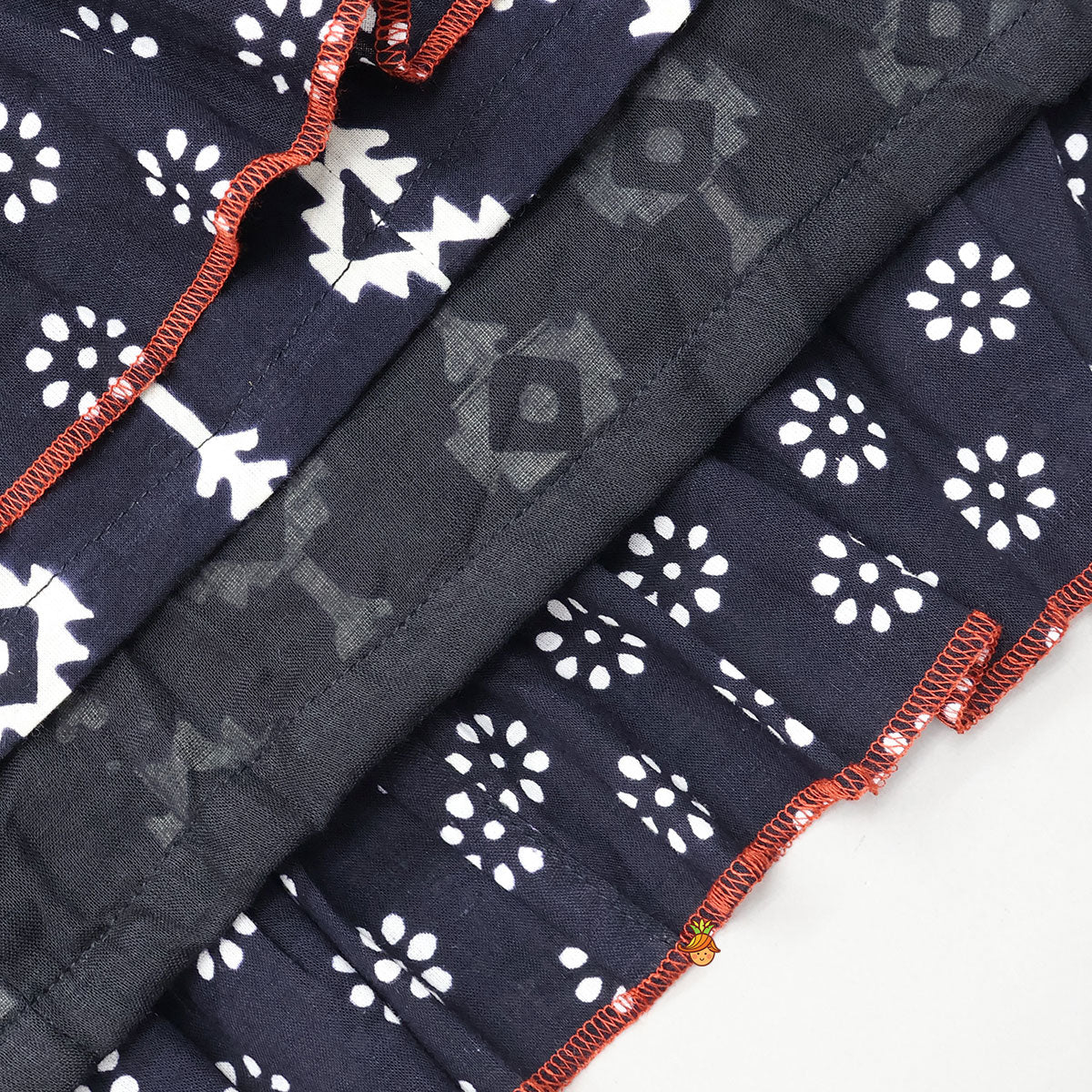 Jacket Style Kurti And Lehenga