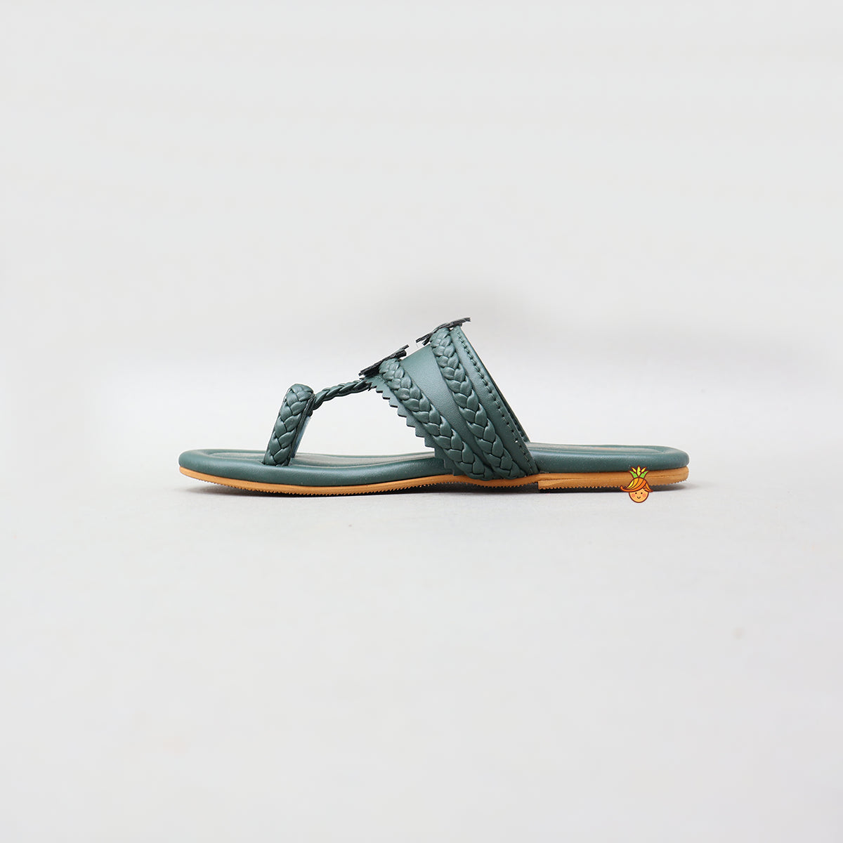 Elegant Kolhapuri Flats With Braided Detailing