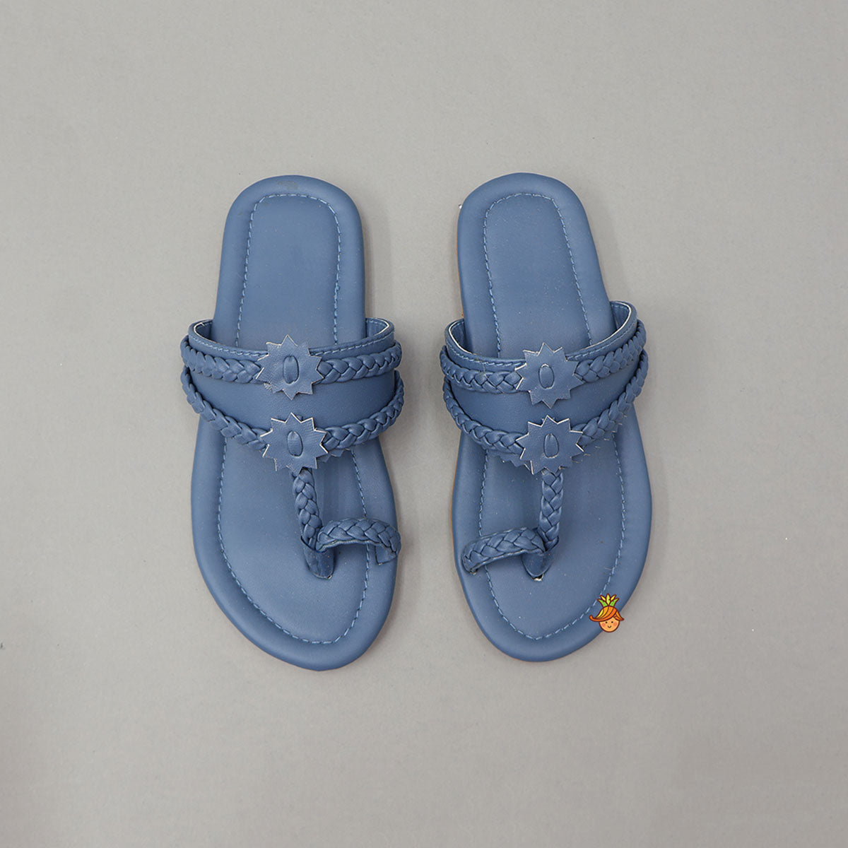 Elegant Braided Toe-Ring Kolhapuri Flats