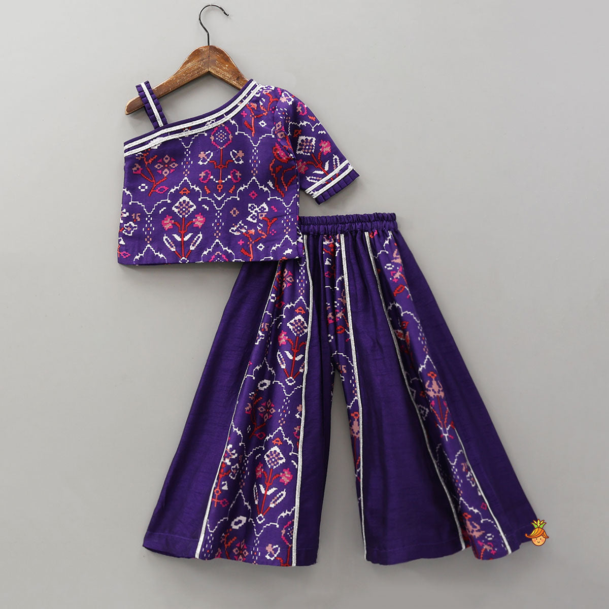 Pre Order: One-Shoulder Top With Matching Palazzo