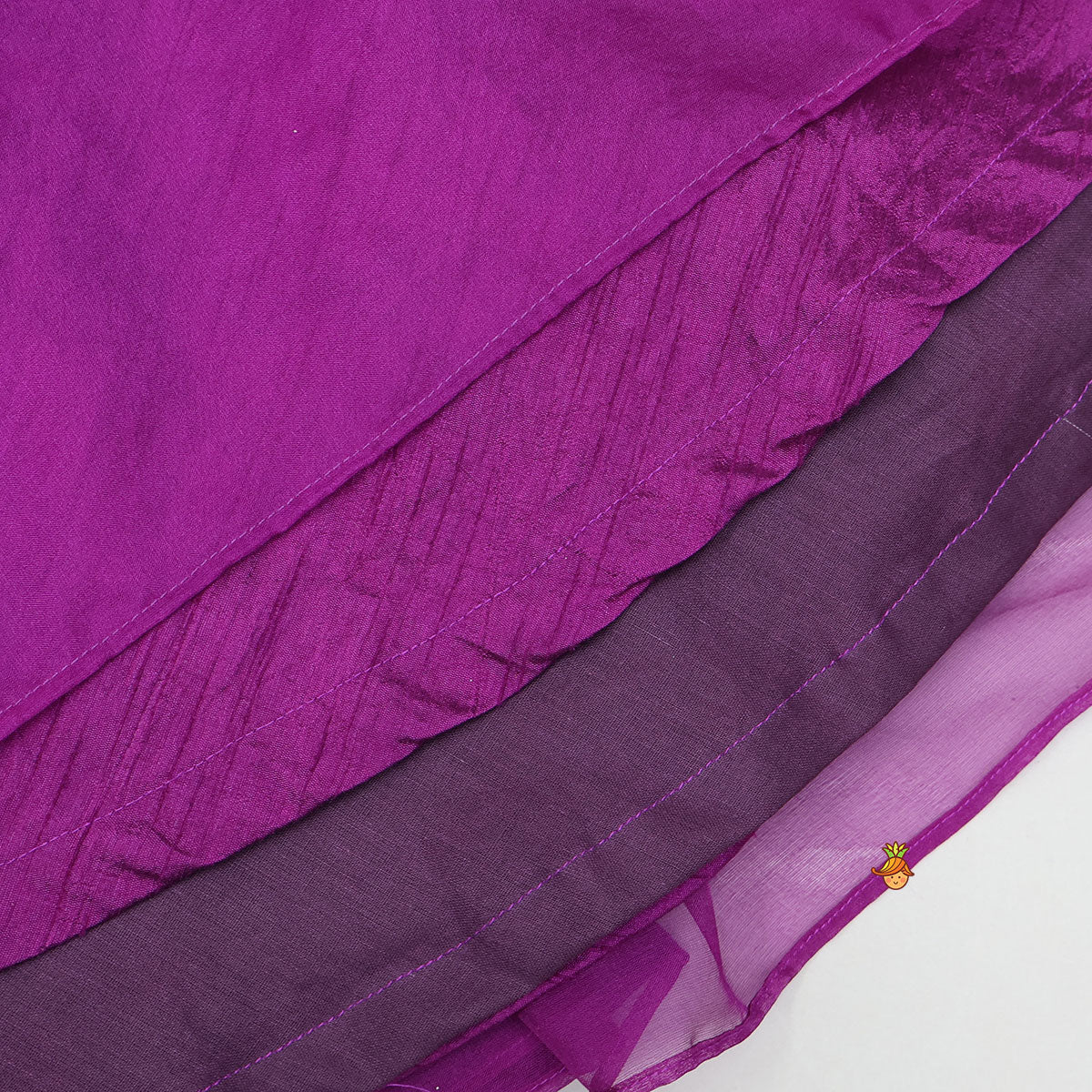 Pre Order: Pleats Detail Top And Organza Lehenga With Matching Dupatta