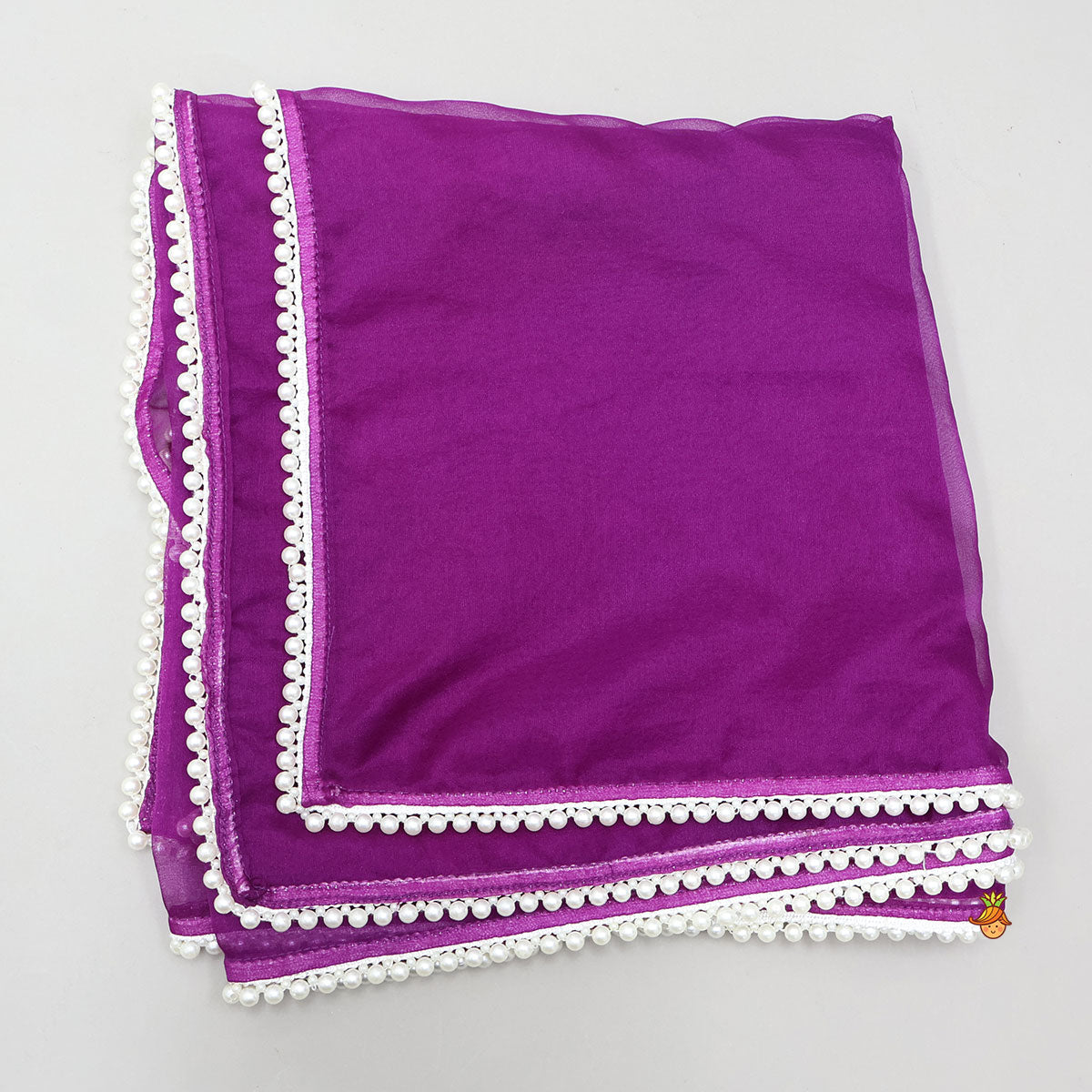 Pre Order: Pleats Detail Top And Organza Lehenga With Matching Dupatta