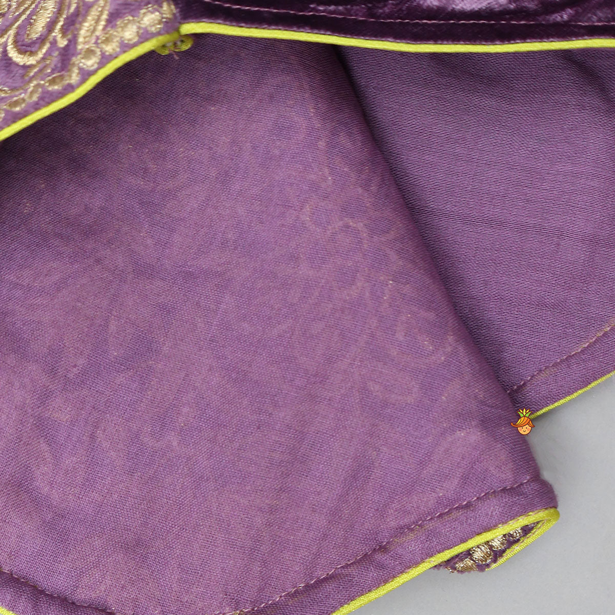 Pre Order: Charming Stylish Embroidered Velvet Top With Matching Lehenga