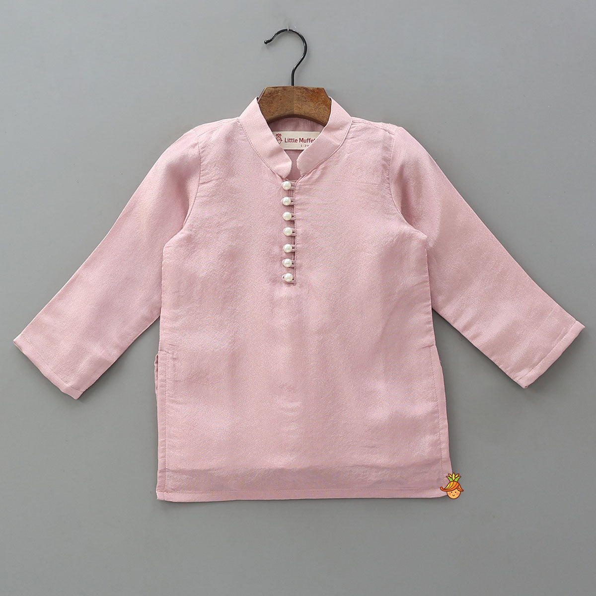 Shimmery Kurta With Shimmery Front Open Hand Embroidered Jacket And Pyjama