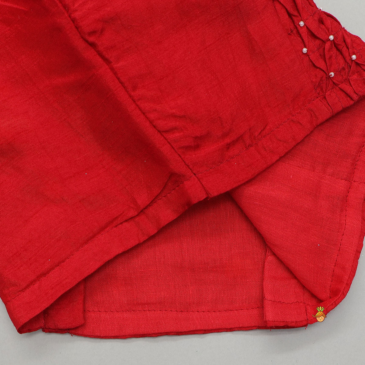 Pre Order: Elegant Top And Multi-Panel Colour-Block Lehenga With Mirror Work Dupatta