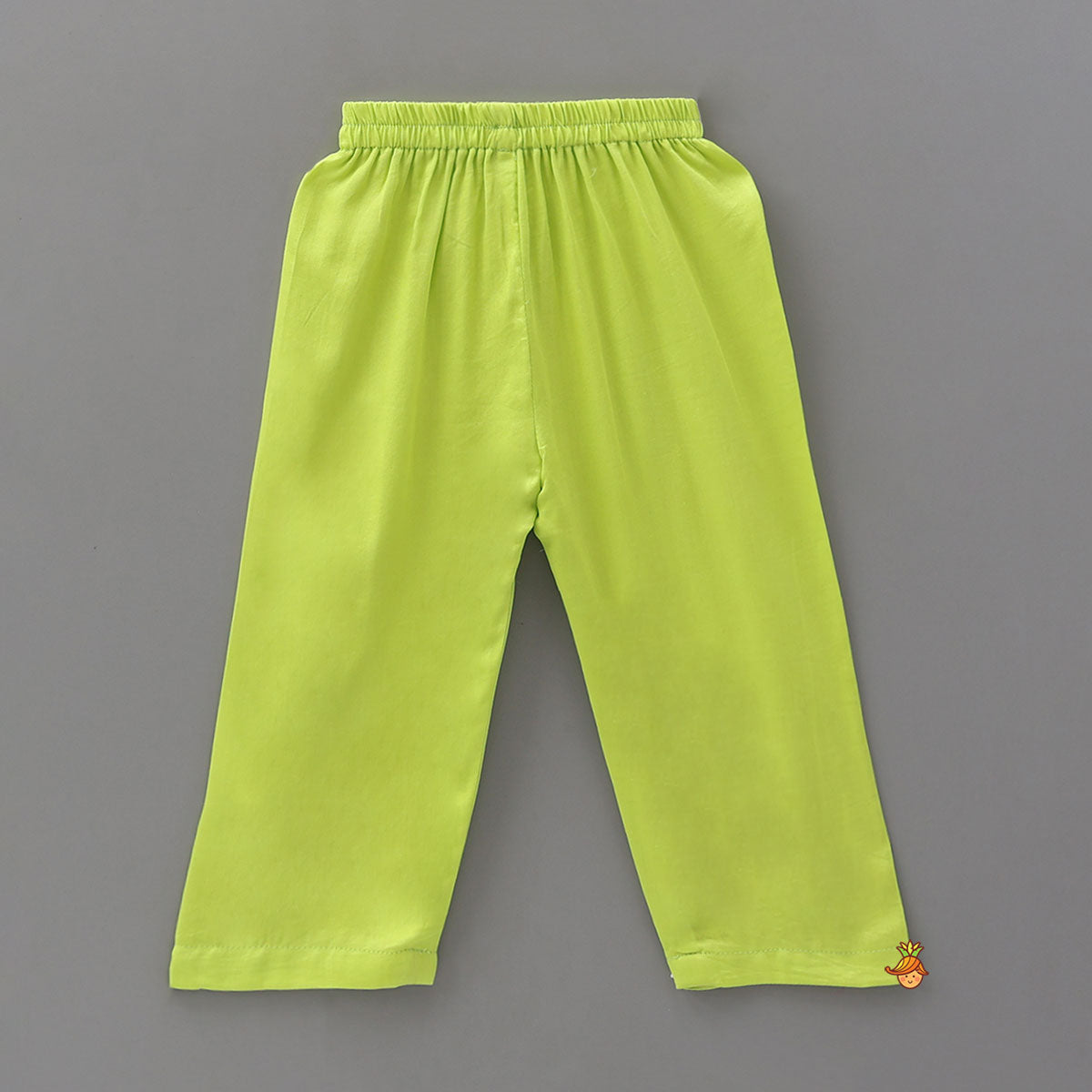 Pre Order: Beautiful Applique Work Kurta With Contrasting Pyjama