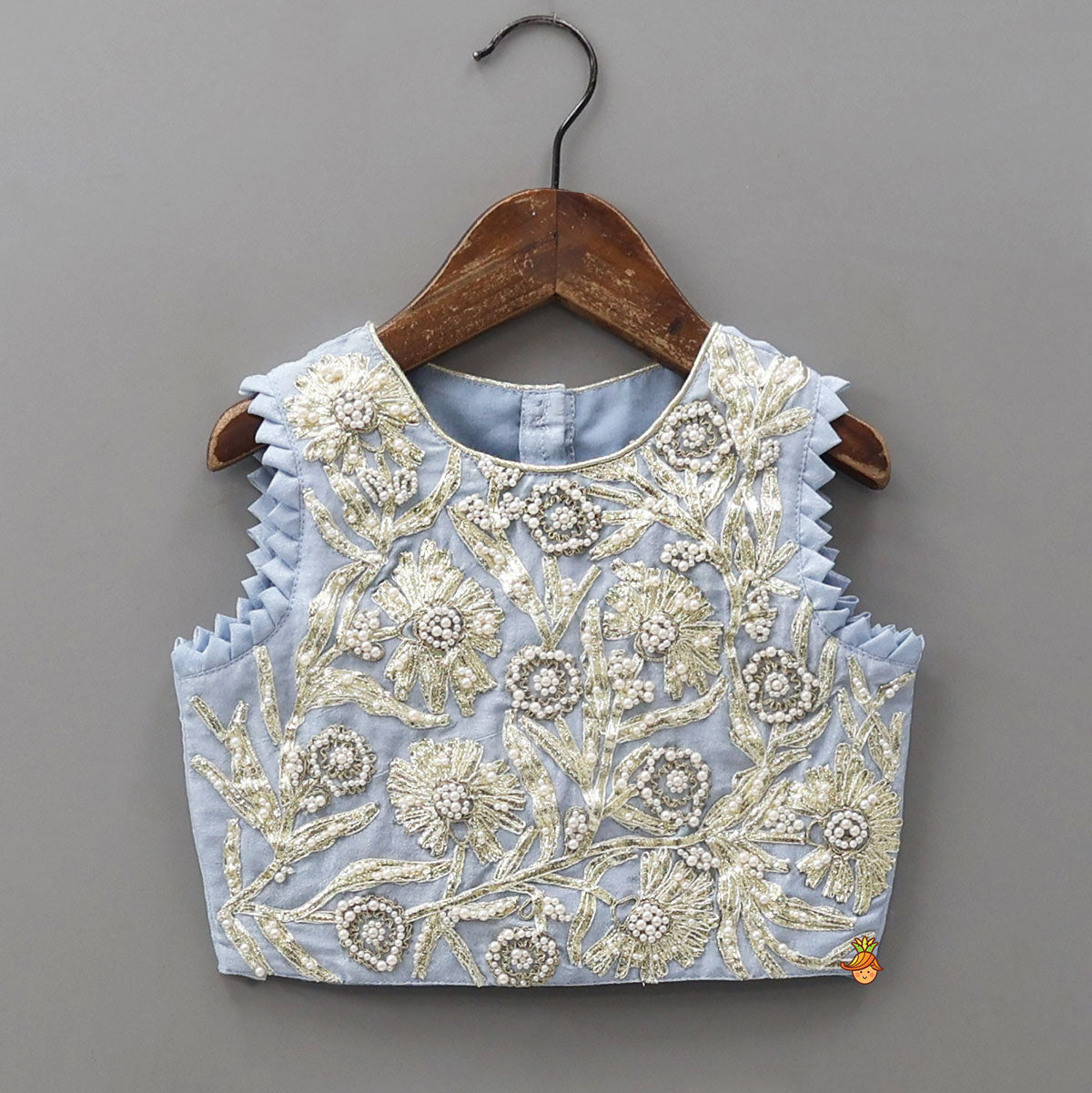 Pre Order: Gota Work Top And Drape-Style Palazzo