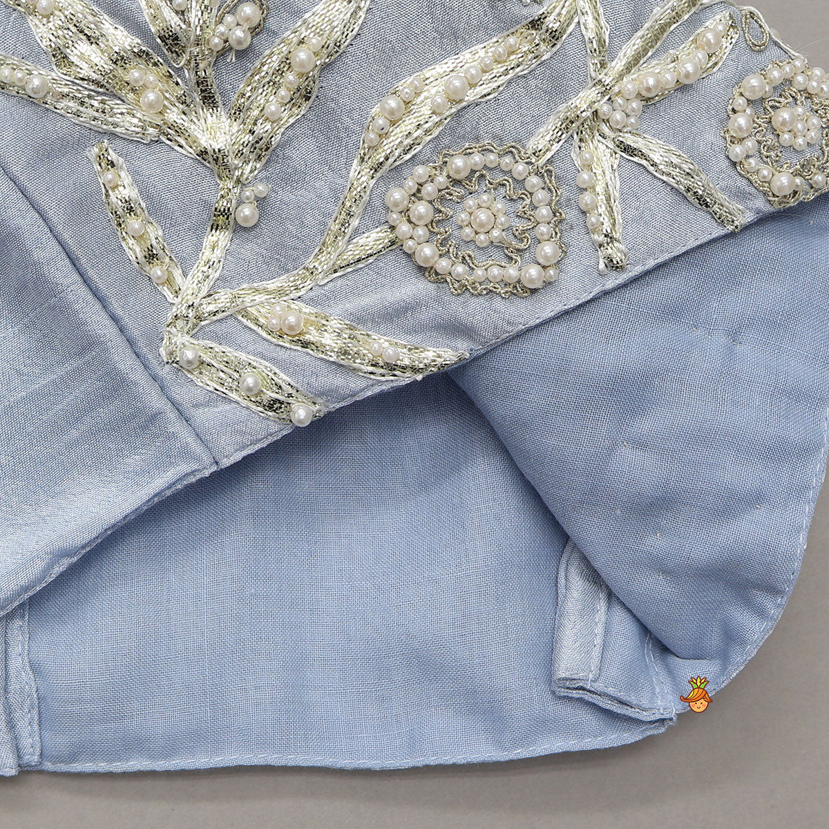 Pre Order: Gota Work Top And Drape-Style Palazzo