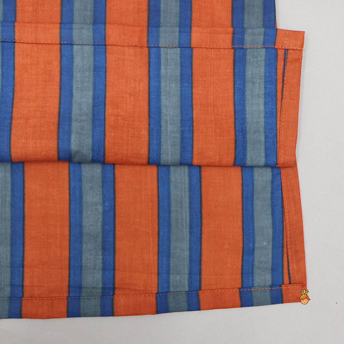 Pre Order: Vertical Striped Ethnic Kurta With Printed Jacket And Pyjama