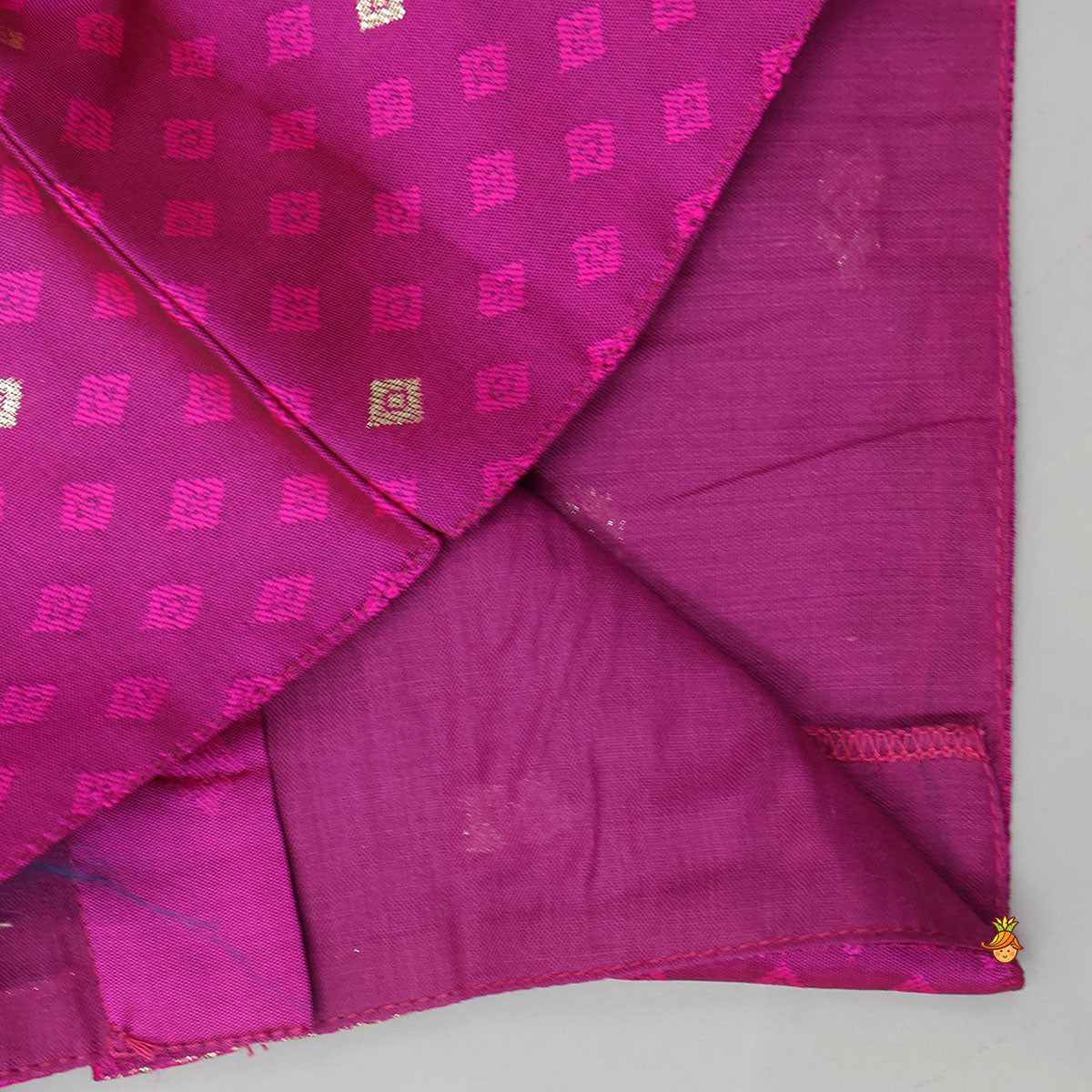 Pre Order: Puff Sleeves Top With Brocade Lehenga