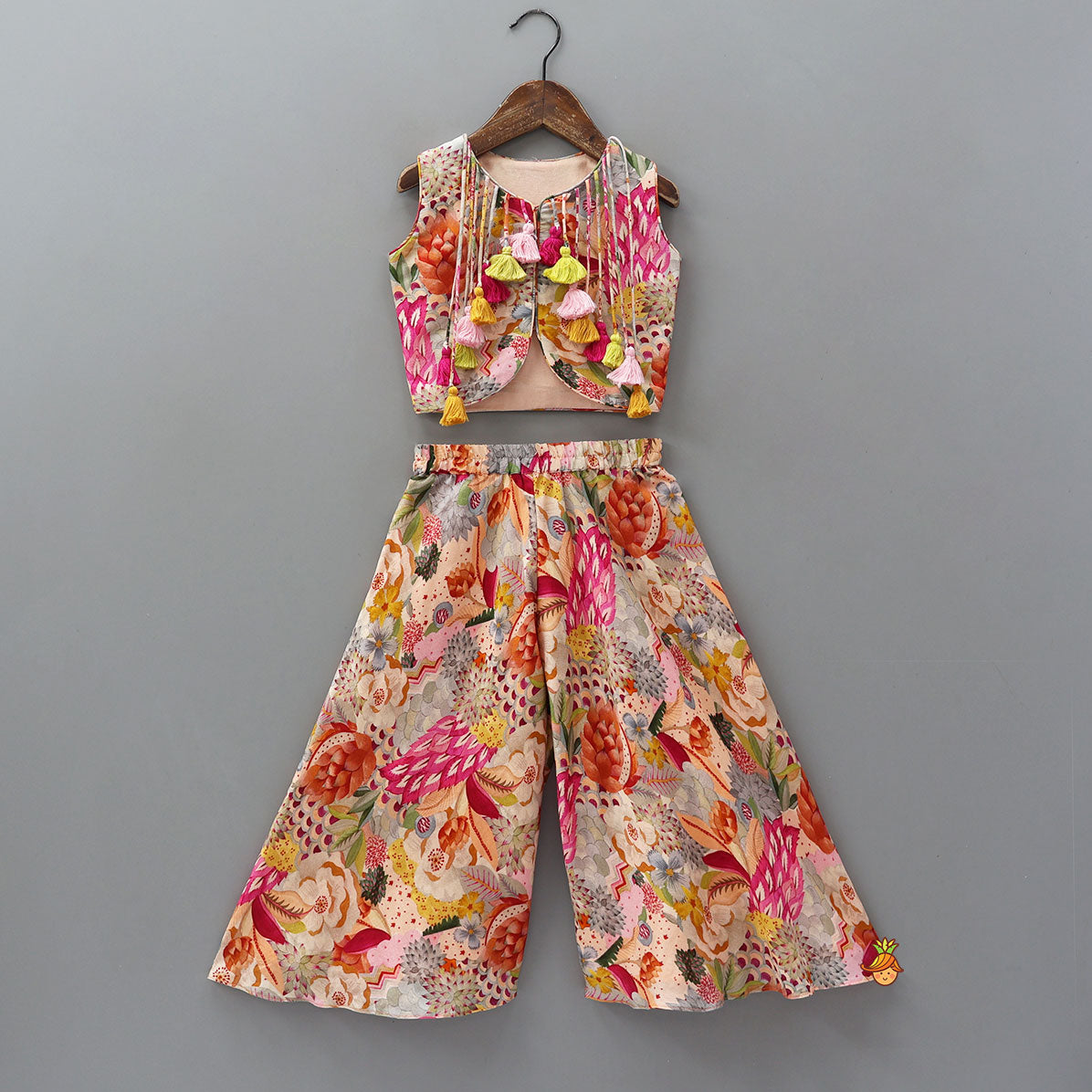 Pre Order: Fringes Top And Flared Palazzo