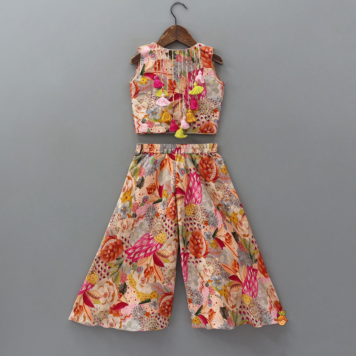 Pre Order: Fringes Top And Flared Palazzo