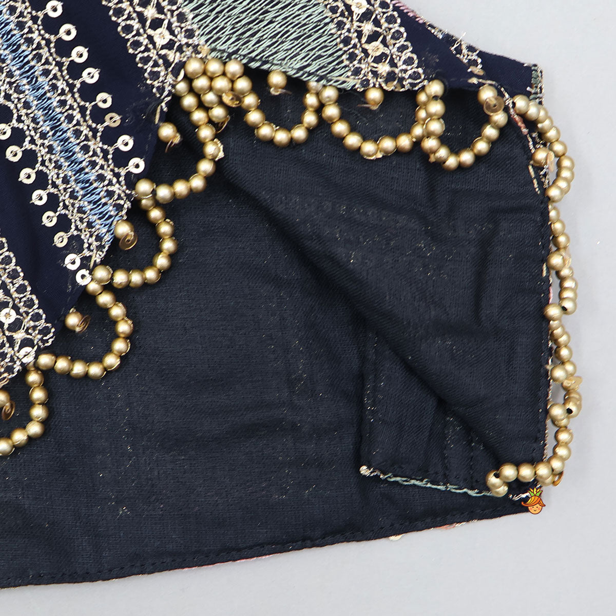 Sequins And Thread Work Top With Lehenga