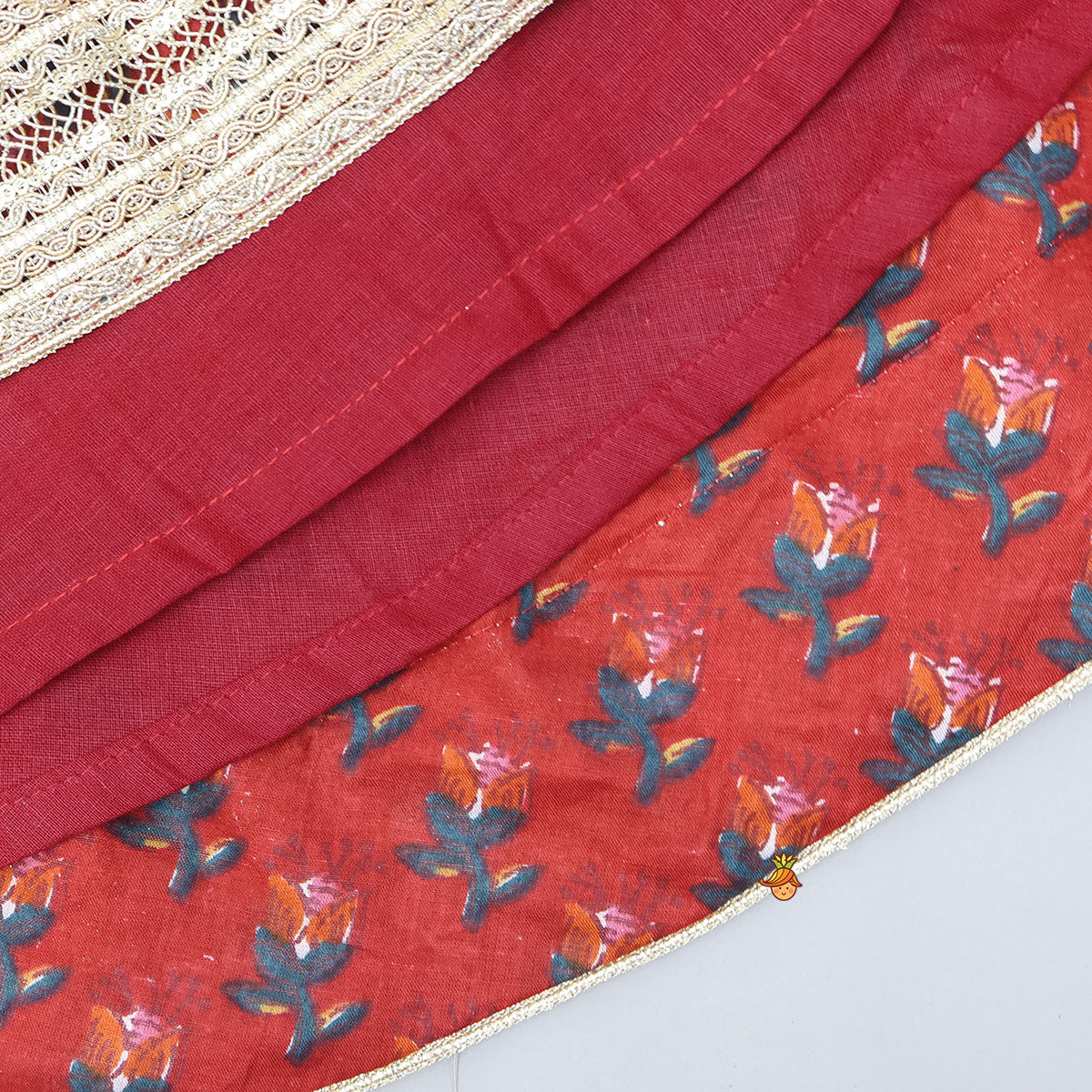 Pre Order: Floral Embellished Halter Neck Top And Lehenga