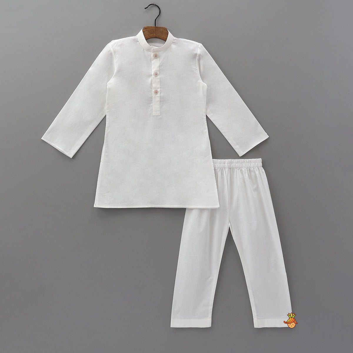 Pre Order: Ethnic Kurta With Adorable Floral Work Jacket And Pyjama