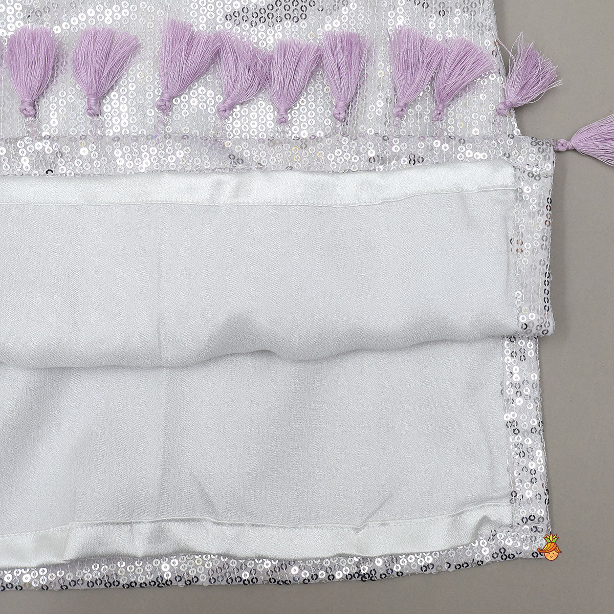 Pre Order: Heavy Sequined Kurti With Shimmery Palazzo And Matching Dupatta