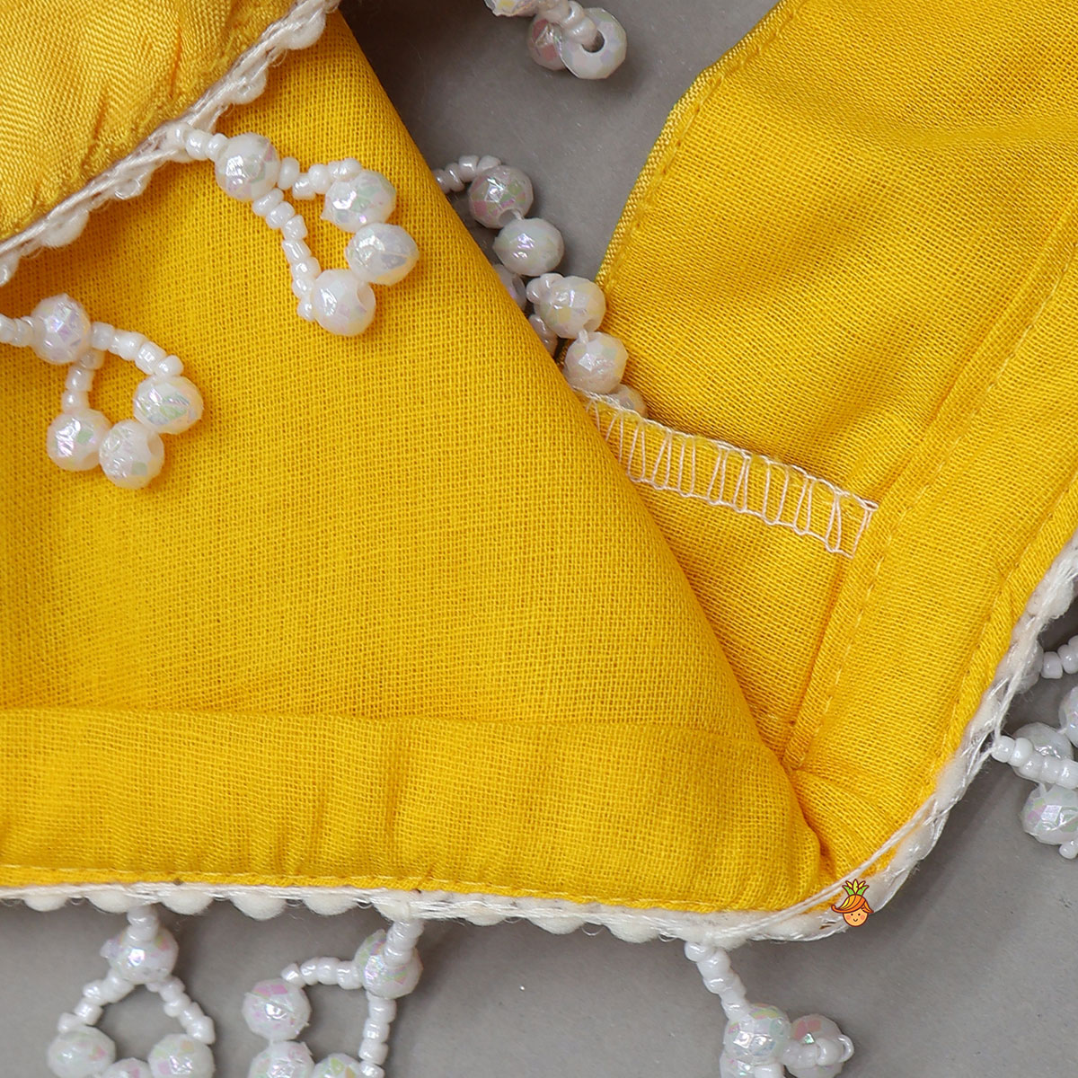 Pre Order: Floral Applique Work Top And Lehenga