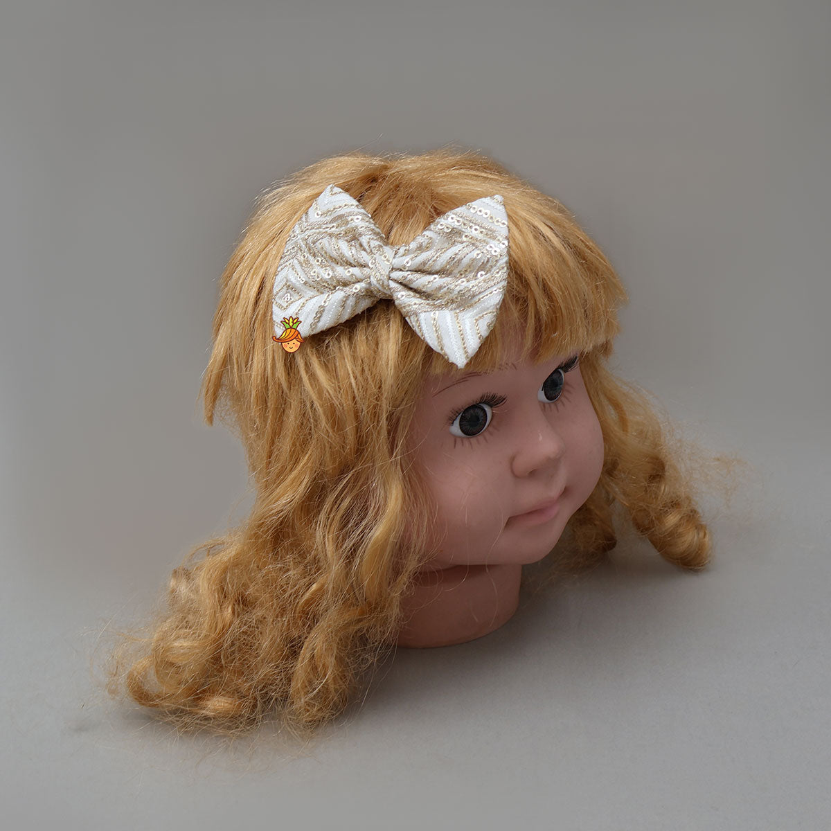 Sequined Bow Hair Clip
