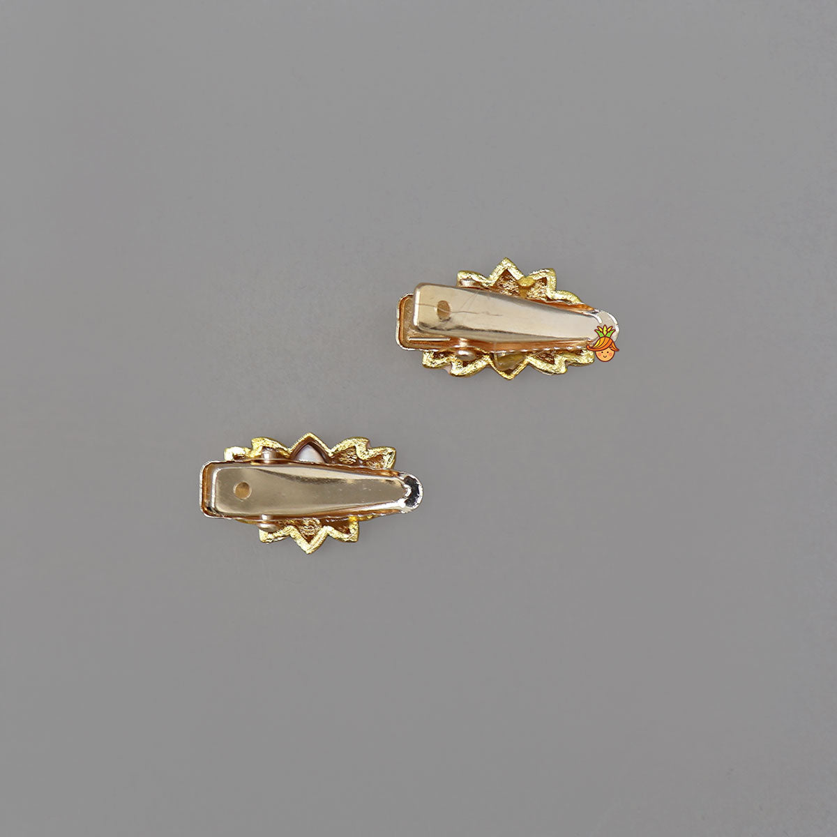 Elegant Lotus Hair Clips - Set Of 2