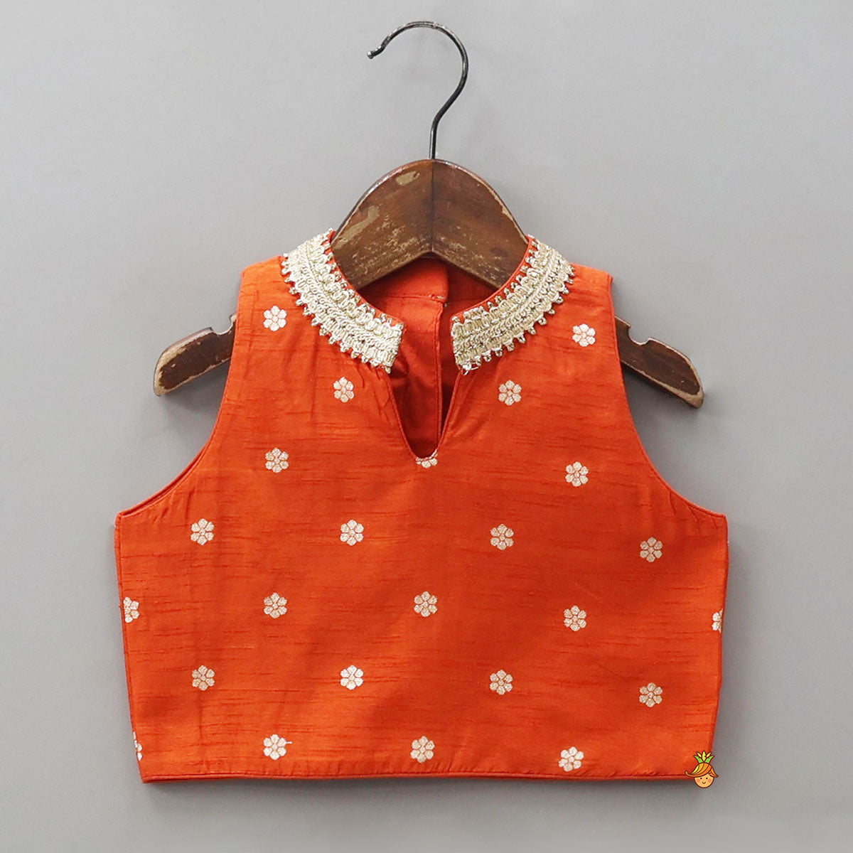 Pre Order: Beautiful Floral Motif Work Top And Lehenga With Matching Dupatta And Potli Bag