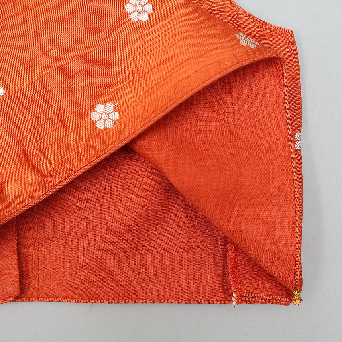 Pre Order: Beautiful Floral Motif Work Top And Lehenga With Matching Dupatta And Potli Bag