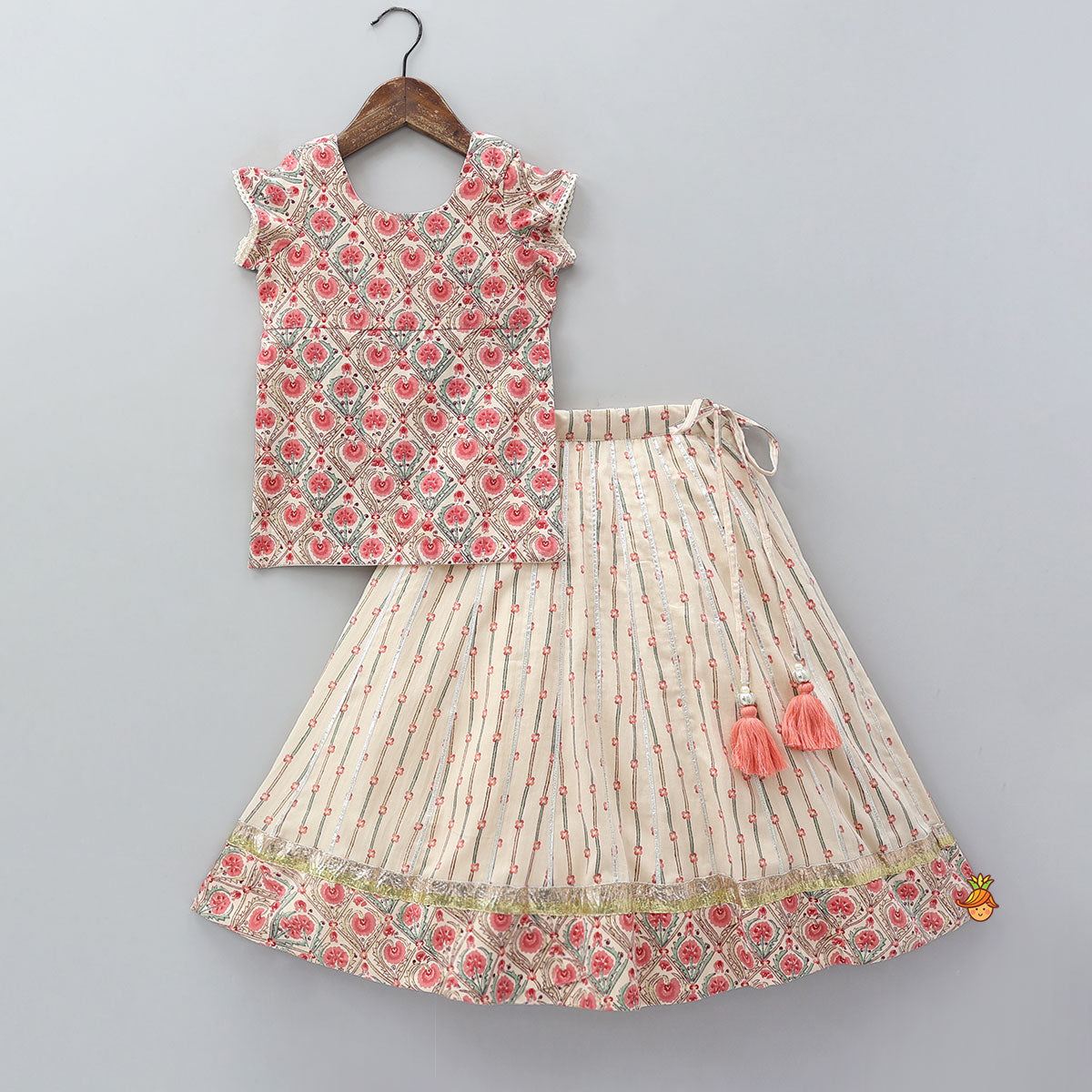Printed Stylish Top And Lehenga