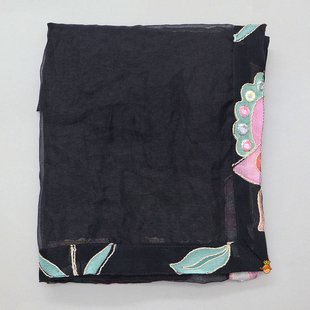 Pre Order: Floral Printed And Embroidered Top With Matching Lehenga And Organza Dupatta