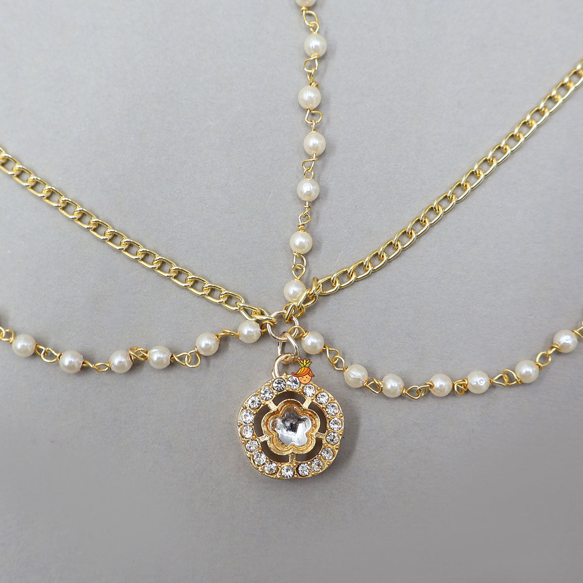 Beautiful Three-Layer Chain Maang Tikka