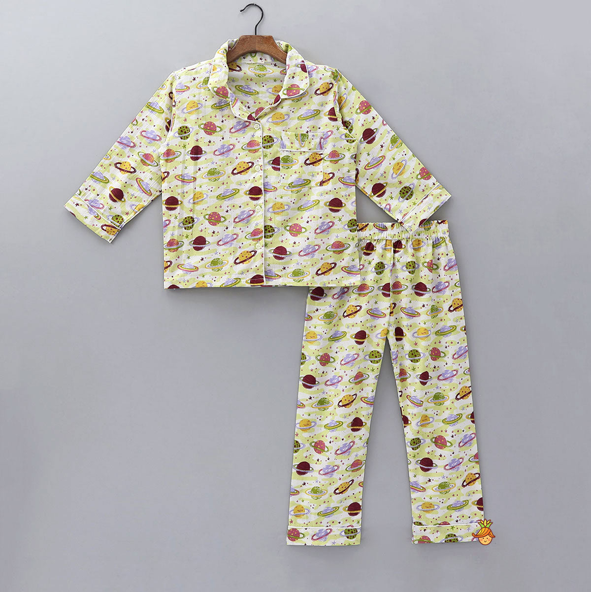 Space - Themed Planet Print Sleepwear